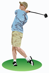 golf swing graphic