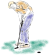 golfer putting